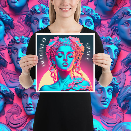Synthwave Goddess Poster