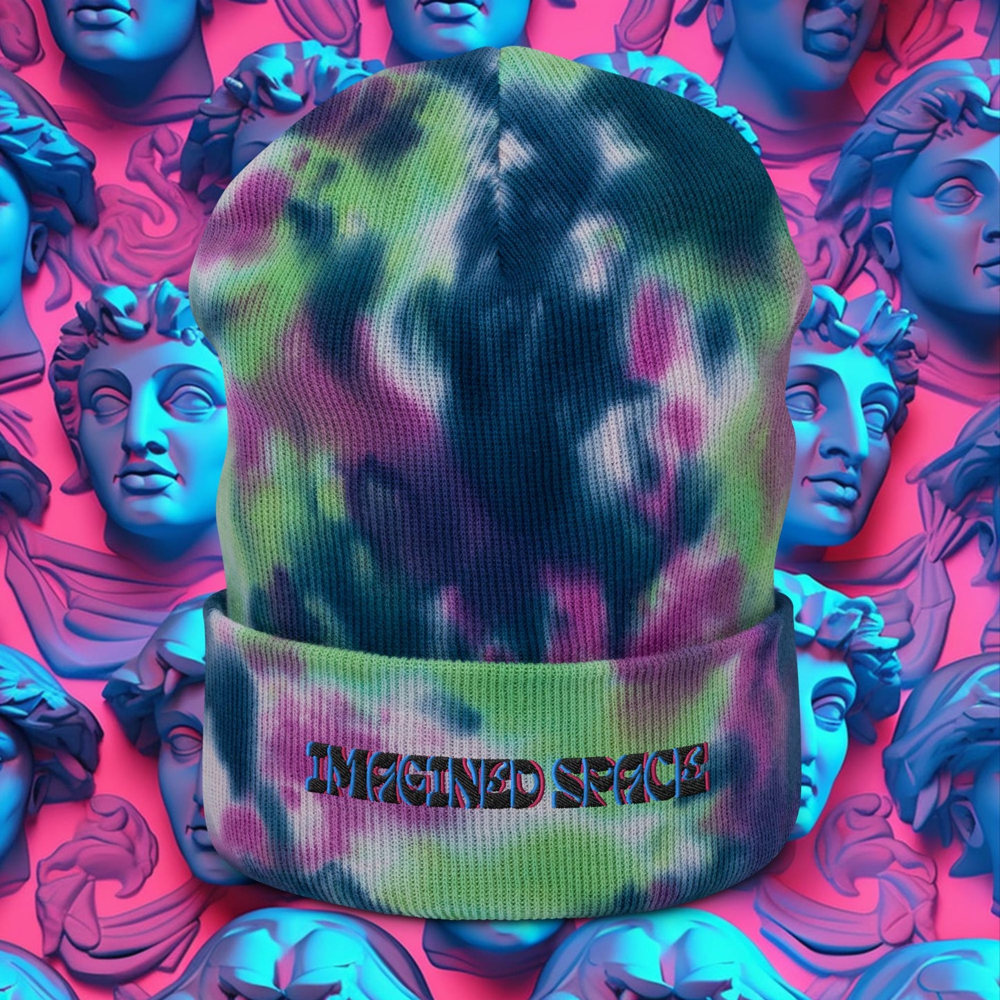 Imagined Space Tie-dye beanie