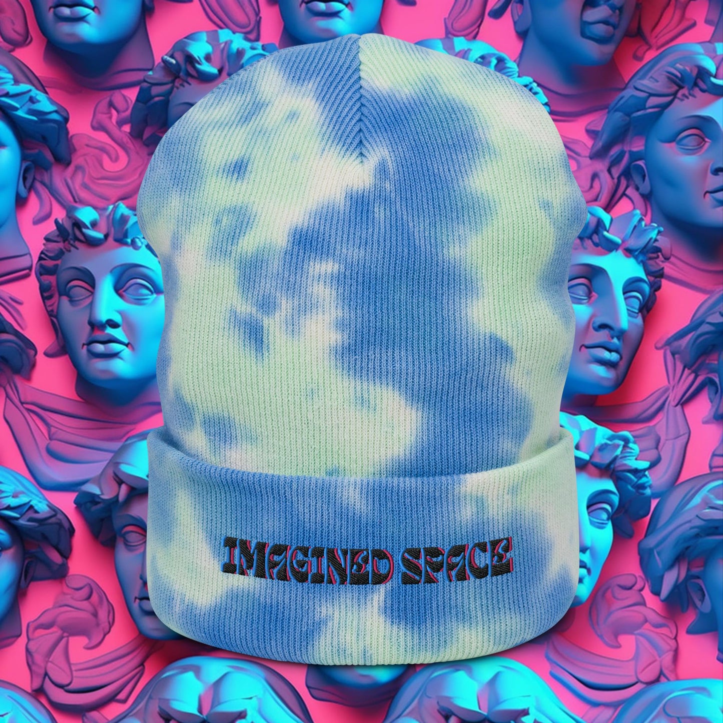 Imagined Space Tie-dye beanie